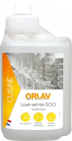 LAVE VERRES FORCE + 500  1L/5L