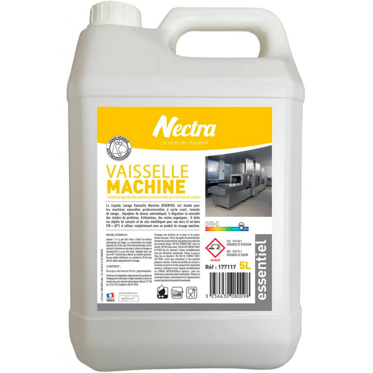Lavage machine essentiel eau dure 5L